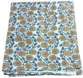 Indian Beautiful Kantha Quilt Traditional Vintage Kantha Throw Blanket Bedspread Boho Hand Block Print Queen Size Cotton Floral Print